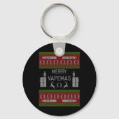 Merry Vapemas - Vaping Ugly Christmas Sweater Sleutelhanger (Voorkant)