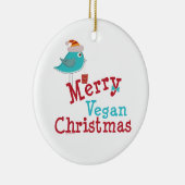 Merry Vegan Kerstan Keramisch Ornament (Rechts)