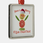 Merry Vegan Kerstan Metalen Ornament (Rechts)