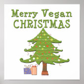 Merry Vegan Kerstan Poster (Voorkant)