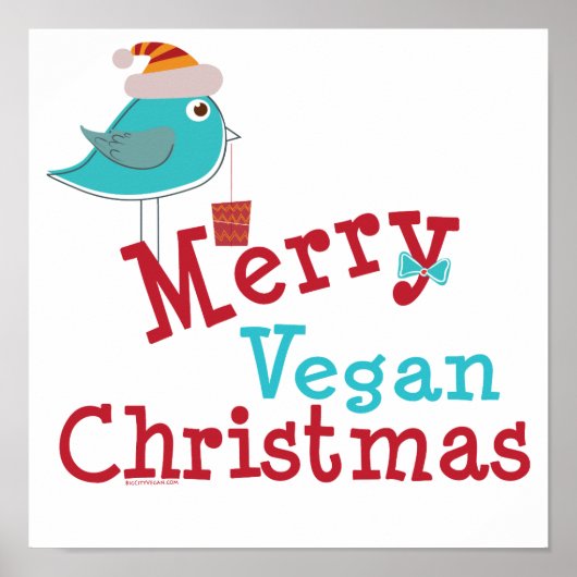 Merry Vegan Kerstan Poster (Voorkant)