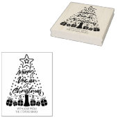 Merry Vegan Kerstan Rubberstempel (Gestempeld)