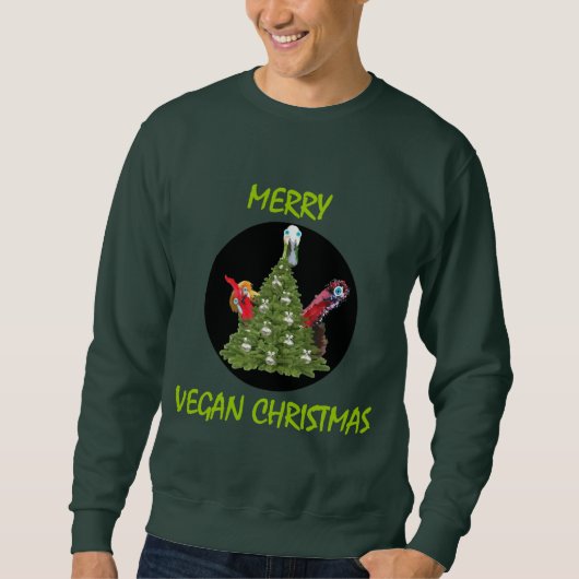 Merry Vegan Kerstan Trui (Voorkant)