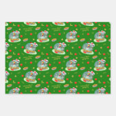 Merry Vegan Kerstmis, Funny Turkey Inpakpapier Vel (Voorkant 3)