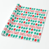 Merry Vegan Kerstmis-omslagpapier Cadeaupapier (Uitgerold)