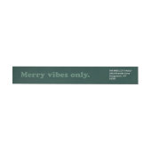 Merry Vibes Alleen retro groen vakantieadres (Individueel)