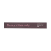 Merry Vibes Alleen retro kerst retouradres (Individueel)