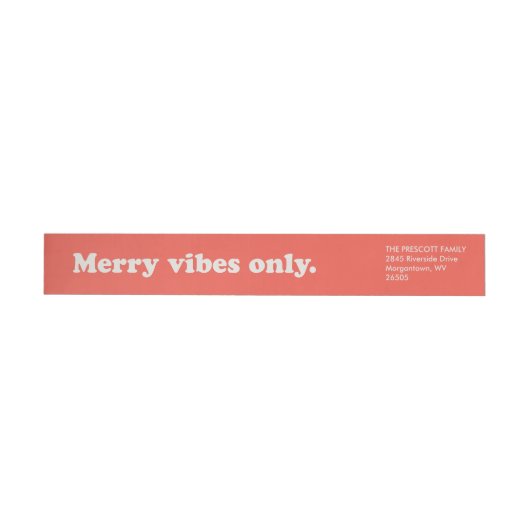Merry Vibes Alleen retro rood vakantieadres (Individueel)