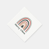 Merry Vibes Boho Rainbow Retro Kerstparty Servet (Hoek)