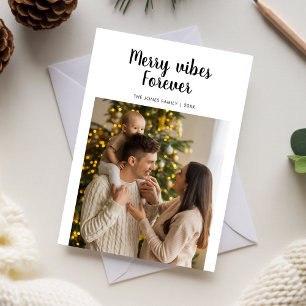 Merry Vibes Forever Photo Family Kaart