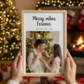 Merry Vibes Forever Photo Family Kaart