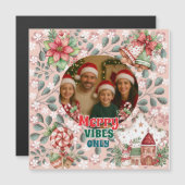 Merry Vibes Only – Funny Christmas Card (Voorkant / Achterkant)