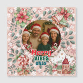 Merry Vibes Only – Funny Christmas Card (Voorkant)