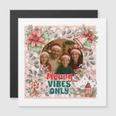 Merry Vibes Only – Funny Christmas Card (Voorkant / Achterkant)