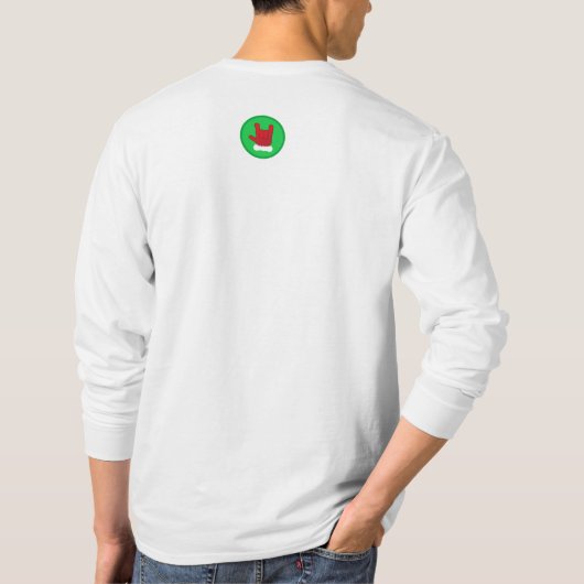 Merry Vibes Only Green Year komt overeen met Kerst T-shirt (Achterkant)