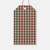 Merry Vibes Only Groovy 70s Retro Kerst Cadeaulabel (Achterkant)