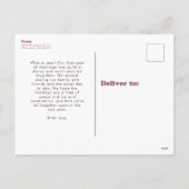 Merry vibes only retro berry feestdagenkaart (Achterkant)