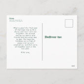 Merry vibes only retro green feestdagenkaart (Achterkant)