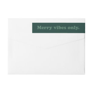 Merry Vibes Only retro green vakantieadres