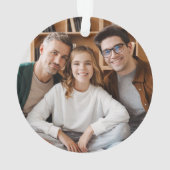 Merry vibes only retro leuke rode feestfoto 2021 ornament (achterkant)