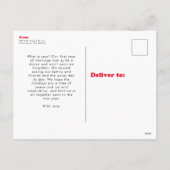 Merry vibes only retro red foto vakantie briefkaar feestdagenkaart (Achterkant)