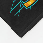 Merry Vibes Only Santa Christmas Disco Retro 70s 8 Fleece Deken (Hoek)