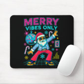 Merry Vibes Only Santa Christmas Disco Retro 70s 8 Muismat (Met muis)