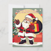 Merry Vibes Sinterklaas Kerstkaart – Ho Ho Ho! (Voorkant)