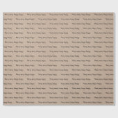 Merry vrory Happy Holiday Kraft Cadeaupapier (Vlak)