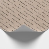 Merry vrory Happy Holiday Kraft Cadeaupapier (Hoek)