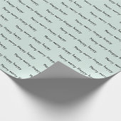 Merry vrory Happy Holiday Kraft Cadeaupapier (Hoek)