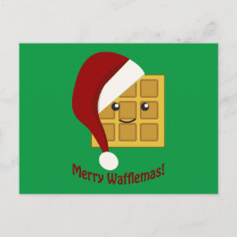 Merry Wafflemas Christmas Waffle Feestdagenkaart