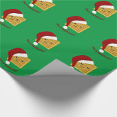 Merry Wafflemas kerstwaffle Cadeaupapier (Hoek)