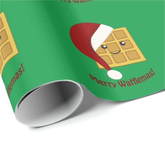 Merry Wafflemas kerstwaffle Cadeaupapier (Rol Hoek)