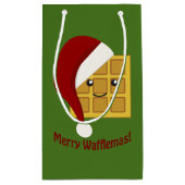 Merry Wafflemas kerstwaffle Klein Cadeauzakje (Achterkant)