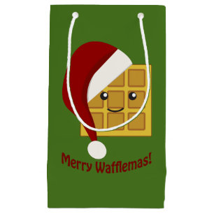 Merry Wafflemas kerstwaffle Klein Cadeauzakje