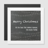 Merry-Wenskaart voor kerstkrijtbordontwerp (Voorkant / Achterkant)