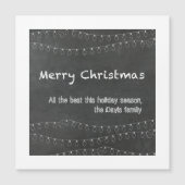 Merry-Wenskaart voor kerstkrijtbordontwerp (Voorkant)
