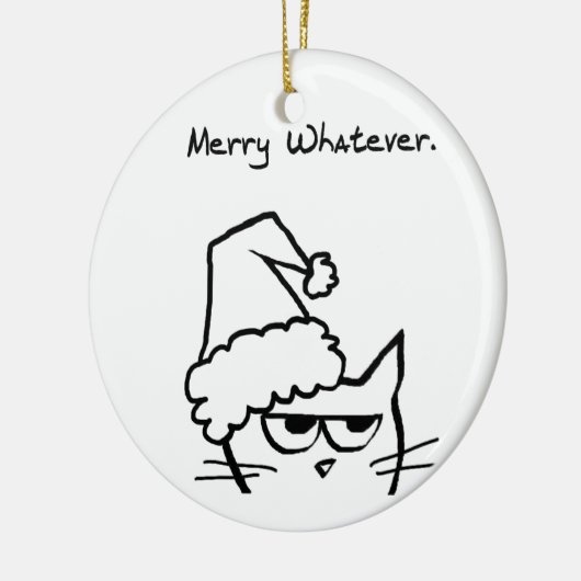 Merry What Keramisch Ornament (Links)