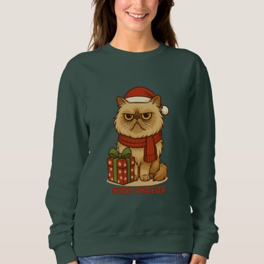 Merry Whatever Christmas Sweatshirt (Voorkant)