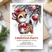 Merry winter scene Christmas kids invitation digit Kaart