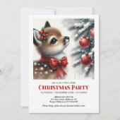 Merry winter scene Christmas kids invitation Kaart (Voorkant)