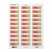 Merry Winter Snowflakes Return Address Labels (Full Sheet)