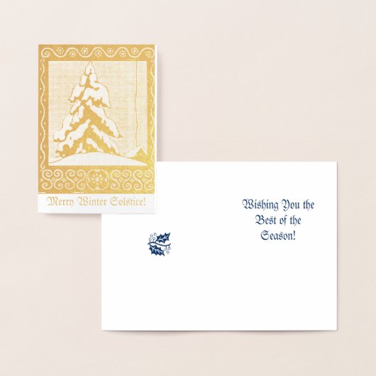 Merry Winter Solstice. Folie Kaarten (Display)