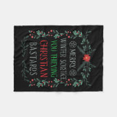 Merry Winter Solstice You Thieving Christian S Fleece Deken (Voorkant (Horizontaal))