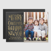 Merry Wish Holiday Thin Magnetic Card (Voorkant / Achterkant)