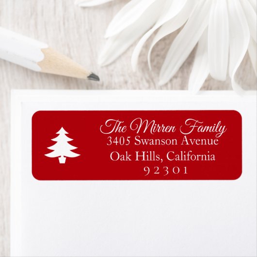 Merry Wish Return-adreslabel Etiket (Insitu)