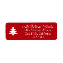 Merry Wish Return-adreslabel Etiket