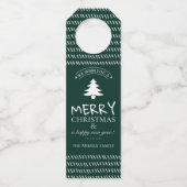 Merry Wishes Personalized Bottle Hanger (Voorkant)