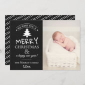 Merry Wishes // Photo Holiday Kaart (Voorkant / Achterkant)